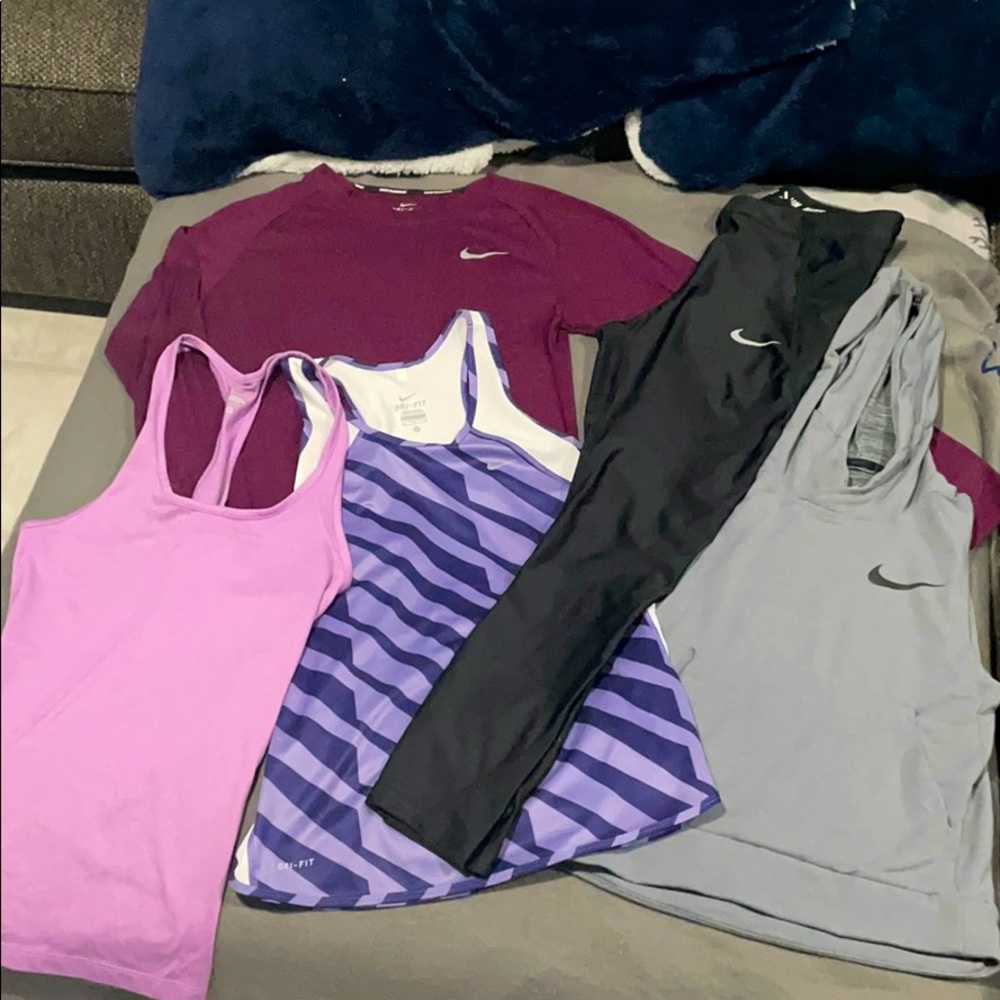 Bundle/ Nike Running Long Sleeve, tank, pants S-M